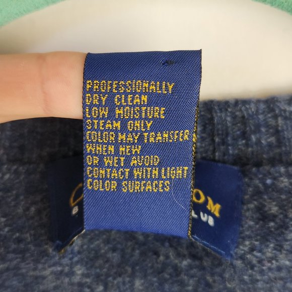 Club Room Charter Club 100% Wool V-Neck Sweater Vest sz L - Picture 6 of 6